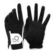 thumbnail image 1 of Guante de golf para hombre Finger Ten, paquete de agarre para lluvia para mano izquierda, ajuste duradero para todo tipo de clima, húmedo y caliente (negro, extragrande), 1 of 5