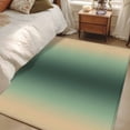 thumbnail image 4 of 3'x5' Rug for Living Room Bedroom, Green Yellow Ombre Washable Area Rugs Non-Slip Carpet Mats, Farmhouse Modern Gradient Art Indoor Low Pile Area Rug Runner for Kitchen, Mudroom, 4 of 8