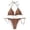 C153/Khaki, variant on XIYON Bikini Sets For Women 2026 New Brown Color Belt Chest Pad Fashion Tie Split Backless Swimsuit 2026 Summer Beach Wear