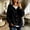 Black, variant on Cardigan Sweaters for Women Velvet Hooded Button Front – Drawstring Open Front Loose Oversized Long Sleeve Lightweight Cozy Velour Fall Winter Outerwear with Pockets, Black,XXL