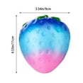 thumbnail image 3 of Cartoon Strawberry Decompression Slow Reback Starry Strawberry Decompression Toy Slow Reback PU Toy*1pcs Games Sausage, 3 of 7