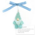 thumbnail image 2 of IMossad Santa Claus Shaped Sea Glass Pendant, Unique Glass Ornament Highlighting Santa Design, 2 of 7