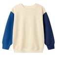 thumbnail image 5 of FAIOROI Girls Color Block Crew Neck Sweatshirt Long Sleeve Casual Pullover for Kids 3-4T, 5 of 6