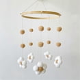 thumbnail image 4 of Nordic Fur Ball Flower Wind Chime Bed Bell Baby Room Decoration B, 4 of 5