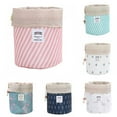 thumbnail image 6 of Monfince Oxford Cloth Travel Storage Bag Floral Cylinder Drawstring Makeup Bag, 6 of 9