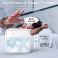 thumbnail image 4 of Creative Colorful Light Bedside Alarm Clock: Multi Function Wake Up Music Timepiece, 4 of 5