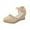 Beige, variant on VerPetridure Women's Closed Toe Wedges Shoes Low Wedge Heel Sandals with Buckle Ankle Strap Close Toe Casual Dressy Summer Platform Shoes Size 4.5