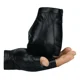 thumbnail image 4 of Negro 1 Par De Cuero De La Pu Guantes De Medio Dedo Hombres, 4 of 8