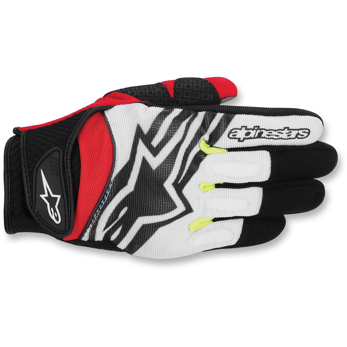 NEW ALPINESTARS SPARTAN BLACK/RED/WHITE MOTORCYCLE GLOVES  ALL SIZE FREE SHIP 