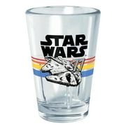 Star Wars Falcon Striped Logo Tritan Shot Glass Clear 2 oz.