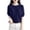 Navy, variant on Women's Knit Short Sleeve Top Diamond Pattern Crew Neck Lightweight Pullover Sweater Blouse