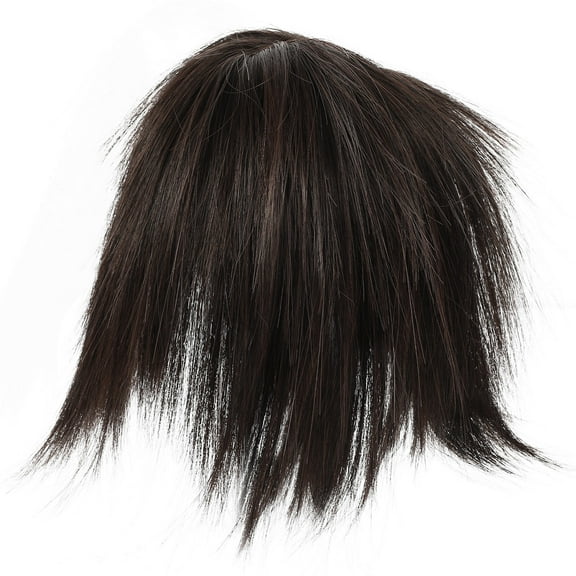 COMPUKAS  Curly Hair Circles Black Messy Bun Piece for Girls Party Wedding