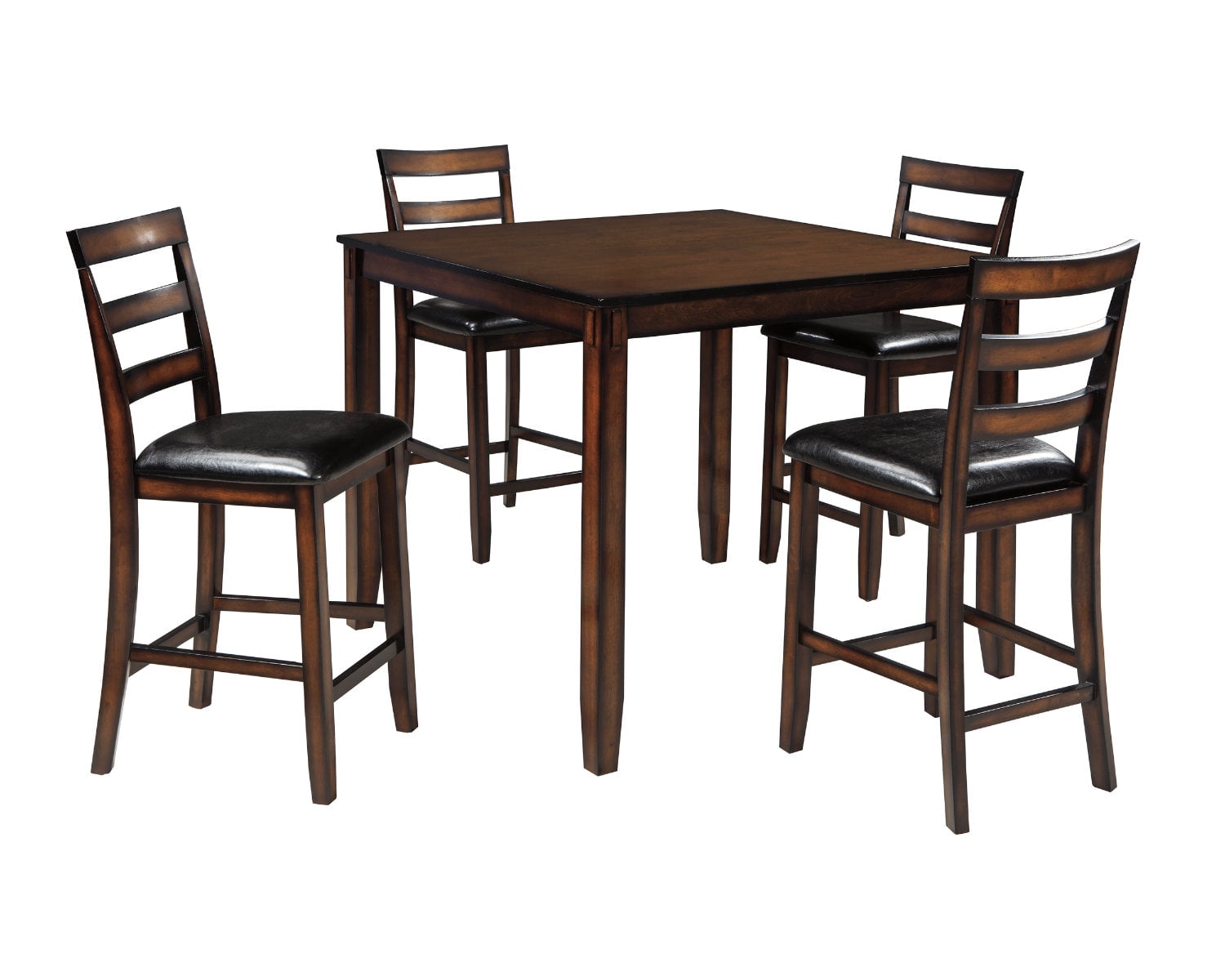 Signature Design By Ashley Coviar Dining Room Counter Table Set Of 5 Casual Style Brown Walmartcom Walmartcom