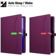 thumbnail image 3 of Fintie Case for Samsung Galaxy Tab A7 10.4'' 2022/2020 Model (SM-T500/T503/T505/T507/T509), Multi-Angle Viewing Smart Stand Back Cover with Pocket, Auto Wake/Sleep, Purple, 3 of 8