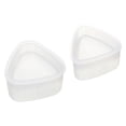thumbnail image 2 of Molde triangular para hacer bolas de arroz, caja bento portátil multifuncional para almacenar alimentos en el hogar, molde triangular para hacer sushi claro, 2 of 7