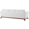 thumbnail image 2 of Sofa Couch, White, Fabric, Mid Century Living Lounge Cafe Lobby Hospitality Restaurant, Modern Contemporary HB33197, 2 of 5