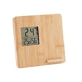 thumbnail image 1 of MidOcean Horloge de Bureau Numérique en Bambou, 1 of 4