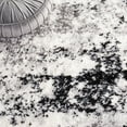 thumbnail image 6 of SAFAVIEH Lindsay Edna Distressed Polyester Shag Runner Rug, Grey/Black Ivory, 2'2" x 8', 6 of 7