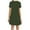 Green, variant on Shirt Dresses for Women Casual Summer Dress to Wear with Leggings Solid Color T-Shirt Loose Straight Dress Red, Size XL