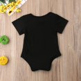 thumbnail image 4 of CNKOO Baby Summer Romper Letters Short Sleeve Envelope Neck Button Closure Romper, 4 of 7