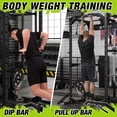 thumbnail image 2 of Mikolo Power Rack Cage with LAT Pulldown System,1200LBS Capacity Power Rack with 800 lbs Capacity Weight Bench Combo, Multi-Functional Squat Rack (Upgraded), 2 of 7