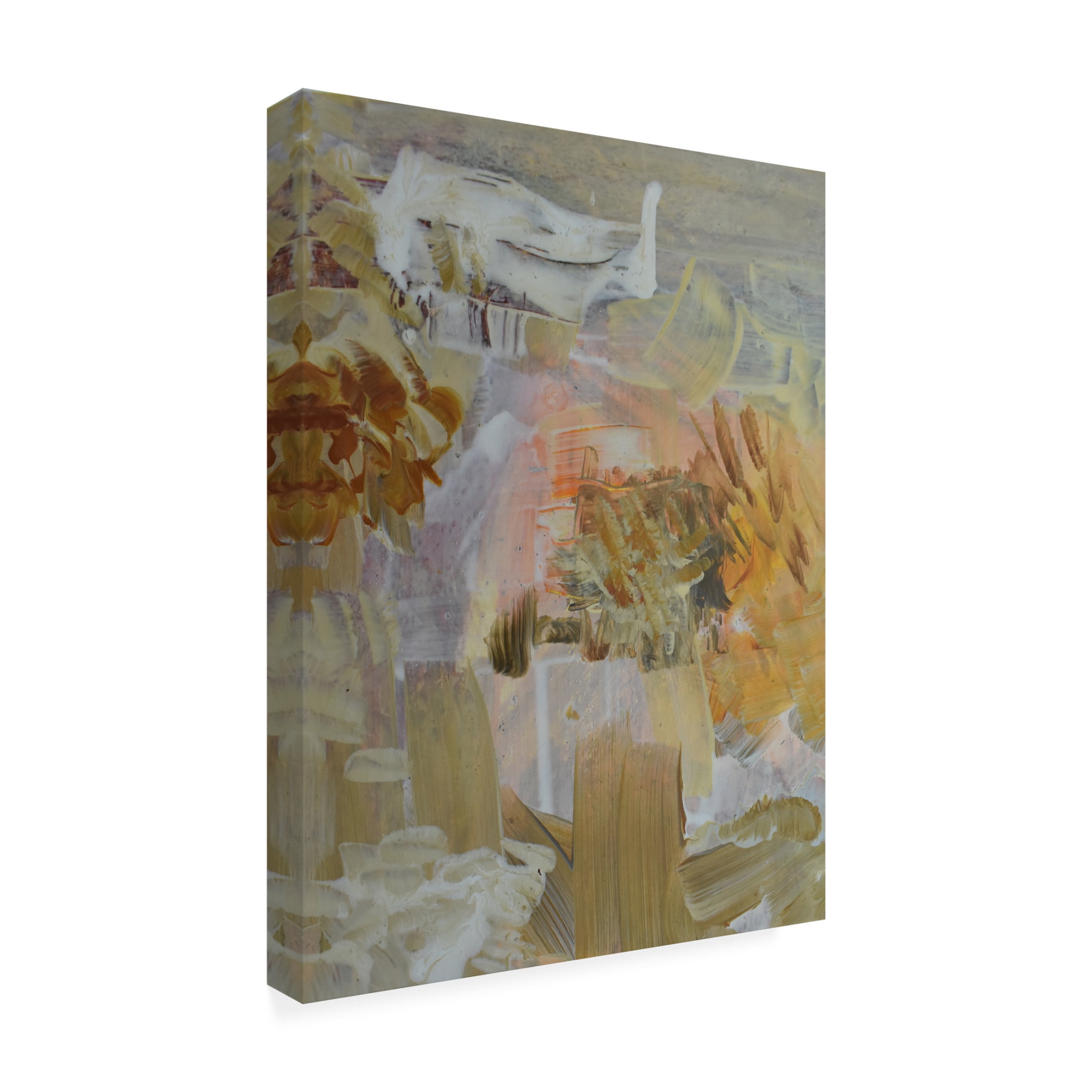 Canvas Wall Art - Maliq 'Shades Of Beige' Wall Art for Living Room, Bedroom, or Office Décor by Trademark Fine Art - 18 x 24 Inches