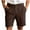 Brown, variant on VSSSJ Mens Beach Dress Shorts Cotton Solid Color Button Fly Zipper Pocket Casual Bermuda Shorts Lounge Outdoor Comfortable Summer Short Pants Green S