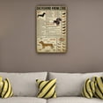 thumbnail image 2 of Dachshund Dog Wall Art Knowledge Poster Canvas Art For Bedroom Wall Prints Home Christmas Modern Farmhouse Decor Framed 16×24 in, 2 of 5
