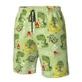 thumbnail image 4 of Logiee Cute Dinosaurs Cartoon Print Mens Swim Trunks Quick Dry Board Shorts,Breathable Hawaii Beach Shorts Swimwear Bathing Suits-XX-Large, 4 of 6