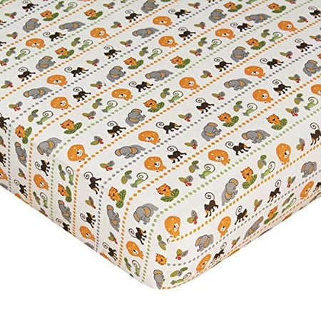 Lambs and Ivy Treetop Buddies Crib Sheet