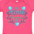thumbnail image 4 of Inktastic My Meemaw Loves Me with Flowers and Hearts Boys or Girls Baby Bodysuit, 4 of 5