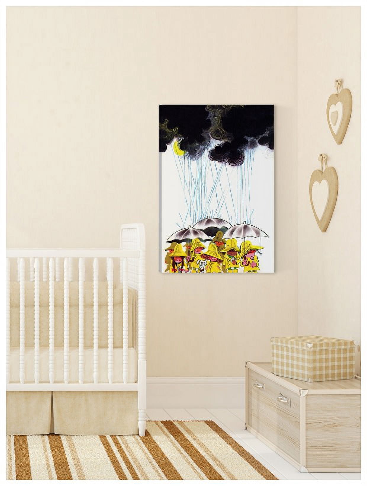 Marmont Hill "Heavy Rain" by Curtis Painting Print on Canvas
