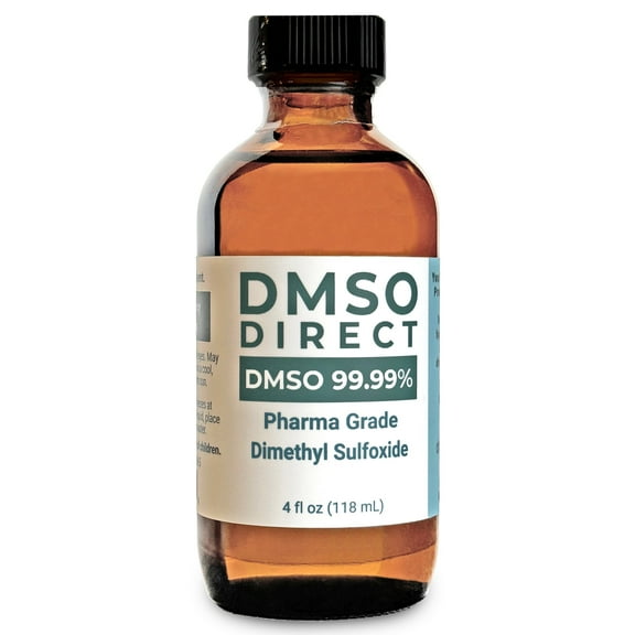 DMSO Liquid 99.99% Pharmaceutical Grade Dimethyl Sulfoxide - Glass Bottle 4 oz - DMSO Direct