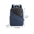 thumbnail image 2 of Vbsqjc Blue Waterproof Business Backpack with USB Charging Port Laptop Backpack 1Pc, 2 of 7