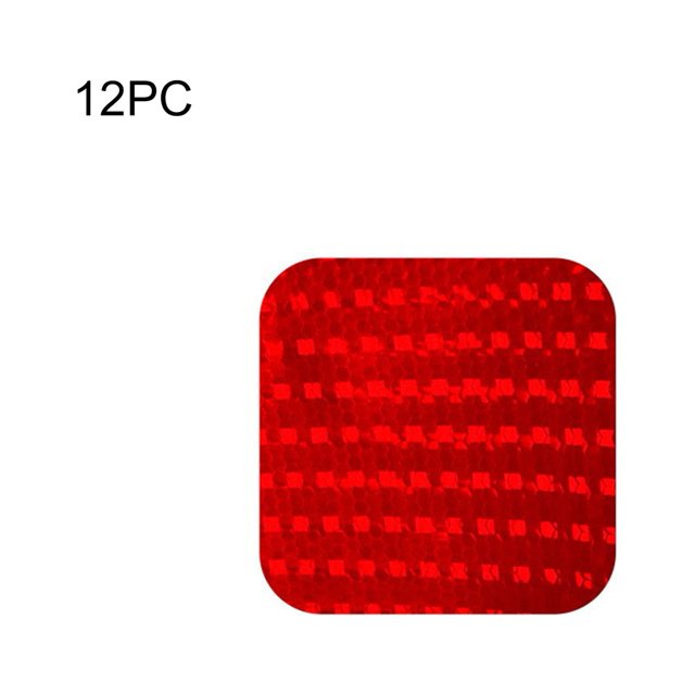 Opolski 12Pcs Car Vehicle Body Waterproof Reflective Warning Stickers Decoration Strip