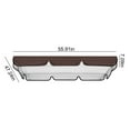 thumbnail image 3 of Clearance!Swing Canopy Replacement Cover, Waterproof Sun Shade Porch Swing Canopy Replacement Top for 2-3 Seater Outdoor Garden Yard Patio Swing Cover (Brown,55.9x47.24x7.09in), 3 of 8