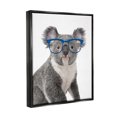 thumbnail image 3 of Stupell Industries Wild Koala Wearing Glasses Animal Animals & Insects Painting Black Floater Framed Art Print Wall Art, 3 of 6