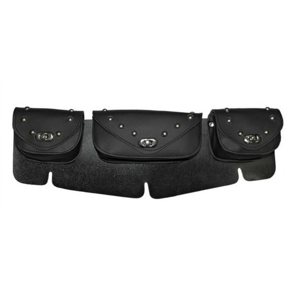 Vance Leather 3 Compartment Studded Windshield Bag