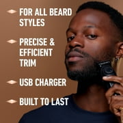 King C. Gillette Beard Trimmer for Men, Cordless Rechargeable Electric Razor