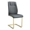 thumbnail image 6 of Miekor Furniture Modern dining chairs, restaurant chairs, and gold legged upholstered chairs made of artificial leather, suitable for kitchens, living rooms, bedrooms, and offices Set of 4 107097, 6 of 9