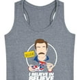 thumbnail image 3 of Ted Lasso - British Soccer Coach - I Believe in Believe - Women's Racerback Tank Top, 3 of 5