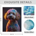 thumbnail image 3 of Diamond Art Kit for Adults, Colorful Poodle Portrait Vibrant Mood Diamond Painting for Adults Beginners, 5D DIY Diamond Art Painting Kits, Colorful Diamond Painting Craft for Home Decor 12x16, 3 of 7