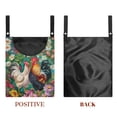 thumbnail image 7 of SEANATIVE Flower Rooster Clothespin Bag 2 Pack Hanging Storage Organizer Space-Saving Laundry Hanging Storage Organizer Reusable Clothespin Bag Holder for Clothesline Outdoor, 7 of 7