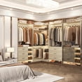 thumbnail image 2 of Homieasy 86.8" W Closet System with 6 Drawers and 4 Hanging Rods, White Oak, 2 of 8