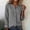 Gray, variant on Linen Shirts for Women Long Sleeve Button Up Open Neckline Casual Blouses Comfy and Breathable Summer Work Tops, 2026 New Limited Time Offer