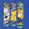 thumbnail image 2 of Men's Pokemon Mewtwo, Pikachu, and Psyduck Skateboard Decks  Graphic Tee Royal Blue Large, 2 of 3