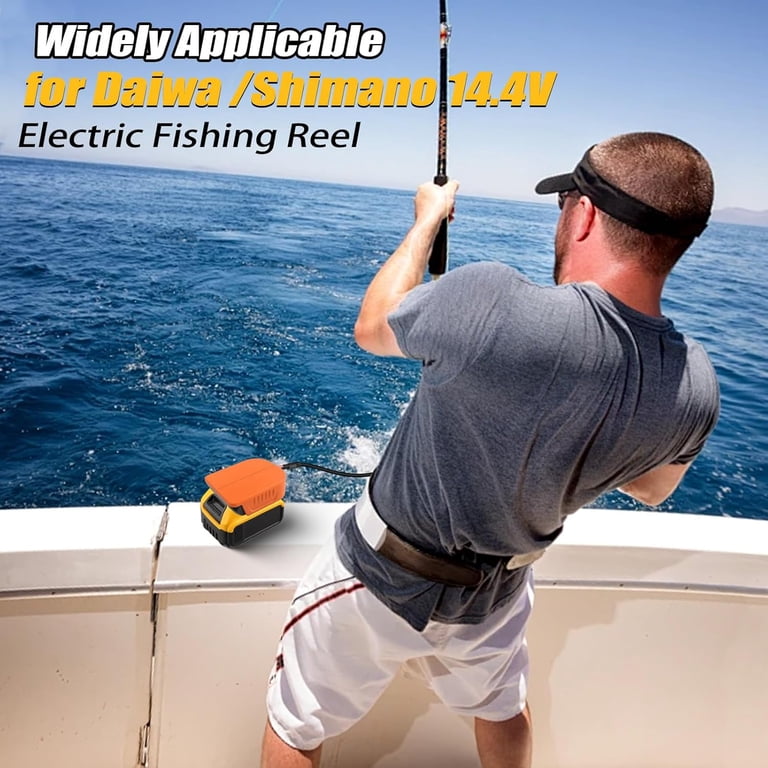 dewalt fishing reel YNDZ for 20V to for Daiwa/for Shimano Electric Adapter, 14.4V/14.8V Battery Converter for Tanacom/Seaborg/BeastMaster(Adapter Only) : Sports & Outdoors while the pressure Dewalt Fishing Reel | TikTok
