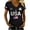 Black, variant on MEICHEN Usa Flag Print 250th Anniversary V Neck T Shirt Top Ladies' Short Sleeve Patriotic Graphic Tee Summer Casual Blouse