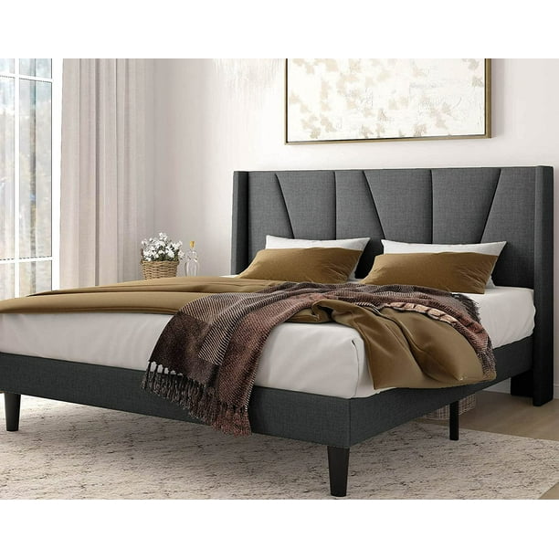 Amolife Queen Size Upholstered Platform, Amolife Queen Bed Frame Assembly Instructions