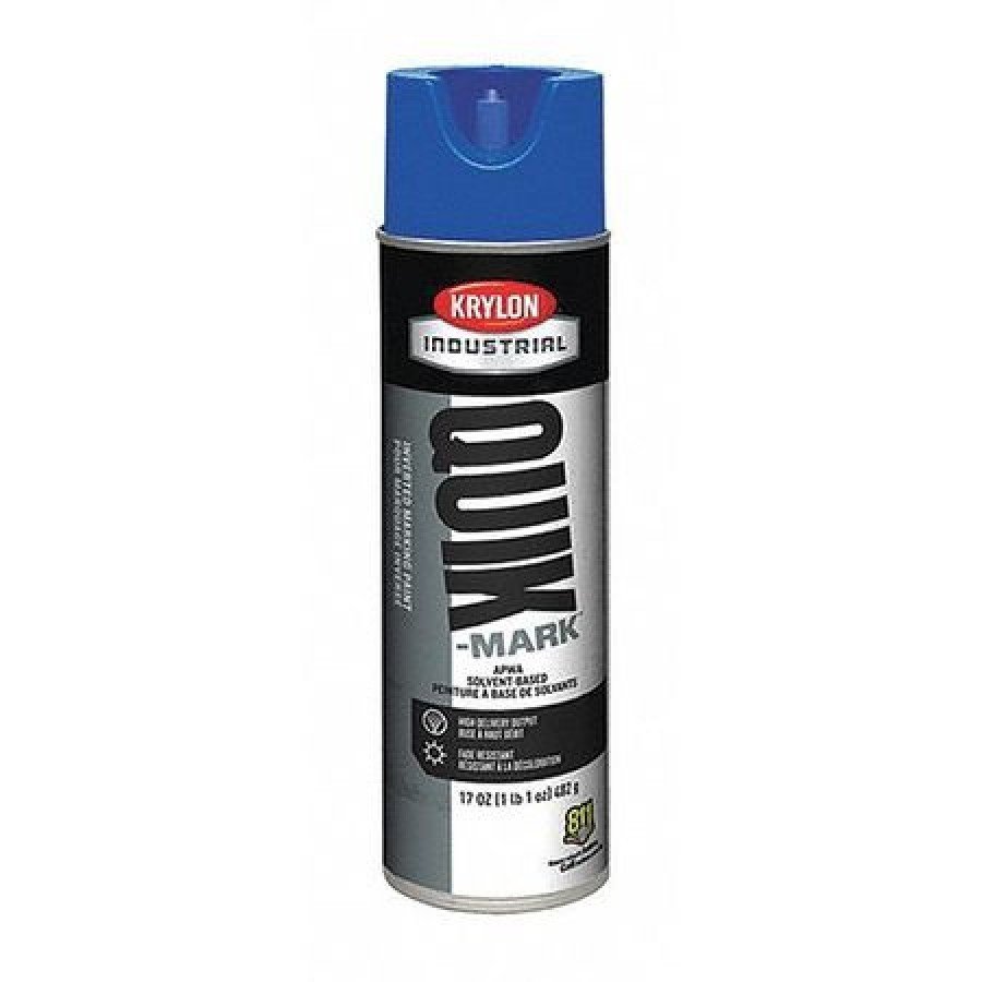 KRYLON INDUSTRIAL A03621007 Inverted Marking Paint, 17 oz., APWA Blue